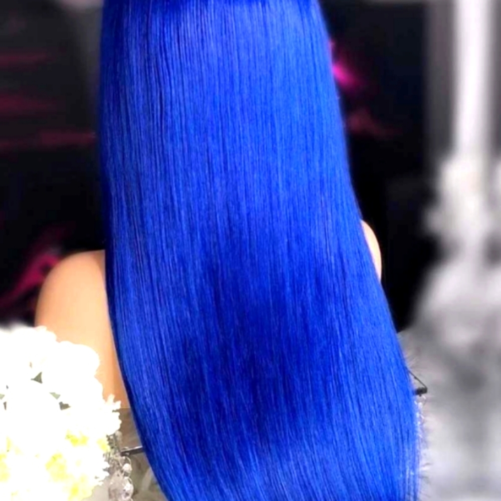 Blue pre parted lace wig π - Picture 3 of 7